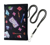 Children's Neck Pouch, Waterproof Purse, Children's Wallet with Fastening and Zip, Coin Compartment and Note Compartment for Children, Ideal for School, Pocket Money, Toys, a, mass style