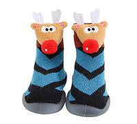 Children's Non-Slip Socks - Barefoot Slippers Toddler, Hut Socks, Slippers Boys 26, First Walking Shoes Baby Winter, Gymnastics Girls, c, 4 UK Child