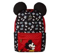 Children's nylon backpack Loungefly Disney Mickey Noir 29,21x12,70x43,18 cm