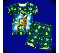 Children's Outfits-2Pcs Dress 3-10 Years Kids Flutter Sleeve