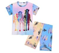 Children's Outfits-2Pcs Dress 3-10 Years Kids Flutter Sleeve