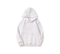 Children's Oversized Hoodie Sweatshirt - Comfy Casual Pullover Style, Loose Fit Design, Lightweight Fabric, Suitable for Fall & Winter, Warm for Cool Days, Cute for Kids(White, 11-12 Years)