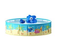 Children's Paddling Pool, Non-Inflatable Outdoor Pool, Non Slip Portable Foldable Pooling, Fun Marine Life Design, Large Kiddie Swimming Pools, for Girl, Boy, Pets, Garden, Backyard, Outdoor