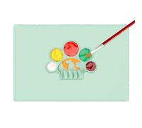 Children's Painting Mats Drawing Sheet with Palette