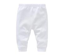 Children's Pants Plain Casual Boys Basic Girls Baby Solid Color 0 1 Years Old Valentine Leggings for (White, 0-3 Months)