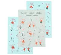 Children's Party Temporary Tattoos (2 Sheets) - Choice of Design (Mimi and Milo)