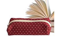 Children's Pencil Case Cartoon Dots Bag with Lots of Storage Space | Pencil Bag Girls and for Pens Erasers Students Teenager School Work Nursery Preschool Home Outdoor