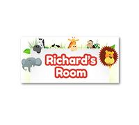 Children's Personalised Name Bedroom Door Signs *Wildlife 2*