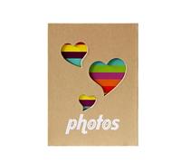 Children's Photo Book - Collection Album with Heart Pattern, Scrapbook System for Memory Storage, Storage Book Moments From Childhood | Meaningful Use For Family Friends Bookshelf Bedside Chimney