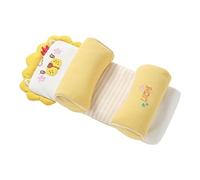 Children's Pillow With Pillowcase Memory Sponge Baby Sleep Thin Flat Suitable For Pillows Shaping Correcting Head Shape Breathable Silk Curly Hair(E1,39X18X22cm)