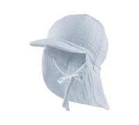 Children's plain baseball cap with neck cover Sterntaler Bleu 51/53 cm