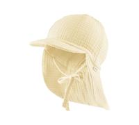 Children's plain baseball cap with neck cover Sterntaler Jaune 51/53 cm