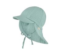 Children's plain baseball cap with neck cover Sterntaler Turquoise 51/53 cm