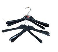 Children's Plastic Clothes Hangers 32 cm Black Set of 12