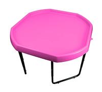 Children's Plastic Sand & Water Mixing Play Tray - DARK PINK - 70cm x 70cm & Height Adjustable Stand.