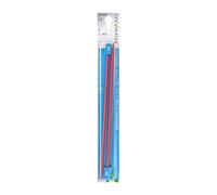 Children's Plastic Single Point Knitting Needles, 18cm, Red, 4,0mm