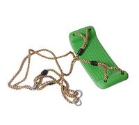 CHILDRENS PLASTIC SWING SEAT FOR KIDS CLIMBING FRAME DIY PLAYGROUND TREE HOUSE WITH ADJUSTABLE ROPES FOR SWING FRAME HANG ON TREE * FROM HAPPY PLAYGROUNDS (Apple Green Swing)