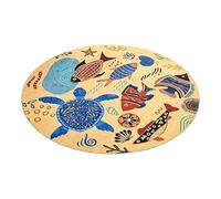 Children's Play Mat, Enhanced Comfort Experience, 120x120cm, Rug For Bedroom, Round Play Rug, Effortless Cleaning Process, For Indoor Kids Children Bedroom Living Room House