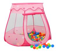 Childrens Play Princess Tent Pink Mesh Net Sides Door Pop Up Assembly 3 Years +