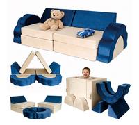 Childrens play sofa, kids sofa, play couch, building blocks, cosy corner, velvet
