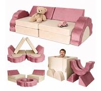 Childrens play sofa, kids sofa, play couch, building blocks, cosy corner, velvet