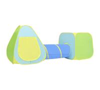Childrens Play Tent Kids Tunnel Teepee Cube 100 Balls Multicoloured 3 years+