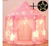 Children's play tent, princess castle play tent, with LED color fairy lights