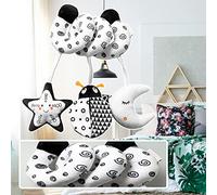 Childrens Play toy Kid Activity Black White Spiral Hanging Animal Toy Hanging Child (B, One Size)