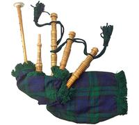 children's playable bagpipes Child Bagpipe/Kids Toy Bagpipe Free 2 Reeds with Bag (Black Watch Tartan)