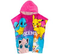 Childrens Pokemon Poncho Kids Pikachu Towel Poncho Swimwear Accessories