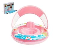 Children's Pool Float with Sun Canopy - Inflatable Swimming Ring with Removable Sun Canopy - Children's Swimming Aid - for Lake River Summer Parties Water Fun on the Bridge Indoor Outdoor Surfing