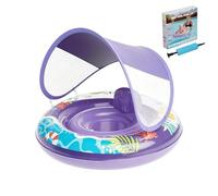 Children's Pool Float with Sun Canopy, Inflatable Swimming Ring with Removable Sun Canopy, Children's Swimming Aid for Lake, River, Water, Summer, Parties, Games, Bridge, Indoors, Outdoors and Surfing