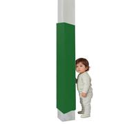 Children's Post Protector - 1.2m High Square Pole Cover Outdoor Post Safe Padding for 7.6 to 30.5cm Poles Blue Cushed Ideal for Play Areas Par and Backyards