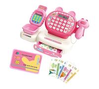 Childrens Pretend Cash Register Set With Play Money Interactive Learning Toy For Counting Practice Safe Pretend Store Checkout Toy