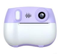 Children's Print Camera with Dual 1080P Lenses, 2.4-inch IPS Screen, Thermal Printing, 1500mAh, for Kids Ages 3-10(Purple)