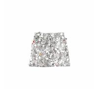 Children's Products Girls' Jazz Dance Performance Costumes Girls' Fashionable Shiny Mesh Suits Models' Hip Hop Catwalk 4 17(Silver,13-14 Years)