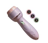 Children's Projector Torch with 24 Patterns & 3 Slides, Educational Night Light Toy for Bedtime, Kids Flashlight for Ceiling Projection - Learning Gift for Boys Girls Ages 3+ (ABS, 11.5cm)