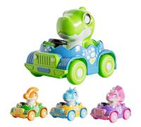Childrens Push Vehicle - Dinosaur Themed Friction Drive Car, Kids Friction Powered Inertia Creature Automobile | Ideal Exterior Educational Space Parlor Recreation Fun Enjoyment