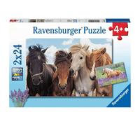 Children's Puzzle - 05148 Horse Love - Puzzle for Children from 4 Years with 2 x 24 Pieces, Geel