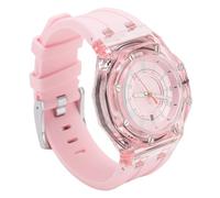 Children's Quarter Clock, 30 M Careful Time Brilliant Children Digital Watch for Women for Outdoors (Rosy)