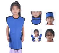 Children's Radiology Lead Clothing Full Body Set - Dental Oral Particle Scarf & Hat for CT Radiation Protection Medical clothing(Style 4)