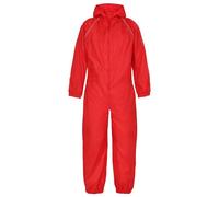 Childrens Rainsuit Kids Waterproof Colour=Red Size=3-4