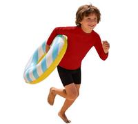 Children's Rash Guard Swim Shirt Long Sleeve UV Sun Protection Quick Dry Gradient Swim Top for Boys Girls Beach Pool Surf Holiday Swimwear