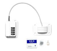 Children's Refrigerator Lock, Child Safety Cabinet Refrigerator Locks, Baby Proof Fridgesliding Door Latch, Easy Removal, Versatile Use, 6.8x4.6x1cm, for Furniture Sliding Doors Window Oven