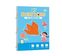 Childrens Regional Awareness Development Tool Handbuilt Stereoscopic Shape Folding Book Math Teaching Aid for Classroom Interactive Geometry Learning Materials