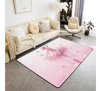 Children'S Room Carpet 3D Printing Ballet Dancing Girl 40 X 60 Cm - Indoor Doorway Non-Slip Floor Mat Carpet - Soft Touch - Polyester - Easy To Clean - Suitable For Dining Room, Kitchen -3160972718564
