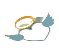 Children's Room Ceiling Lights Flush Mount Heart-Shaped Ceiling Acrylic Shade Chandelier Princess Room Lighting for Girls,50Cm-32W/Blue/Tricolor Light