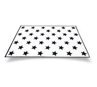 Children's Room Modern Design Black Star Pattern Rug 100 X 150 Cm