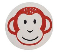 Carousel Home Childrens Round Jungle Animal Rug | Non-slip Novelty Safari Animal Area Rug For Kids | Girls Boys Nursery Bedroom Floor Rug Area Rug - Monkey