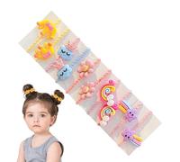 Children's Rubber Bands for Hair, Children's Hair Bands for Girls, Trendy Soft Elastic Hair Bands, Girls Hair Rope, Compact Elastic Hair Bobbles, Hair Accessories for Girls, Coloured Hair Bobbles for